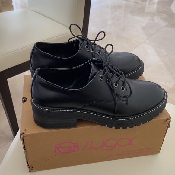 Sugar Women’s Black Oxfrod Shoes - Picture 4 of 5